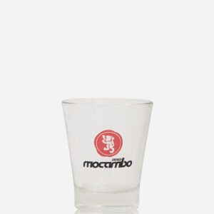 Ein Espresso Glas der Marke Mocambo Caffe